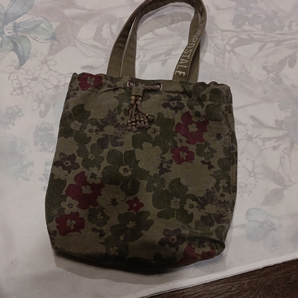 Y2k 2000s Aeropostale Floral Canvas Tote Bag - Picture 2 of 4